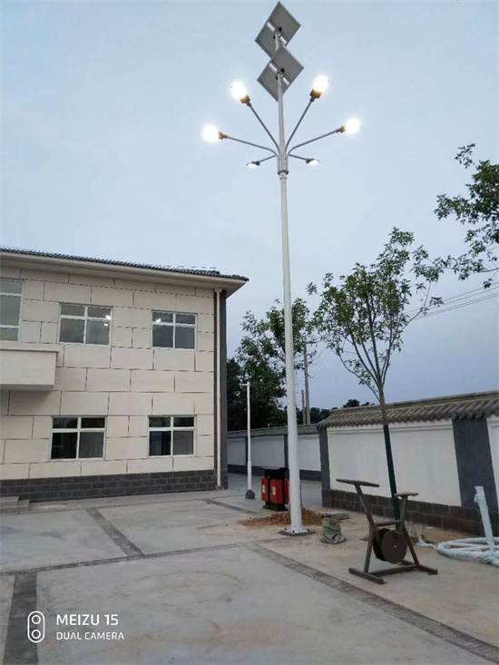 山西省运城市平陆县10米多头太阳能路灯