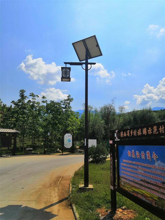 渭南市华州区6米仿古吊灯笼497套太阳能路灯