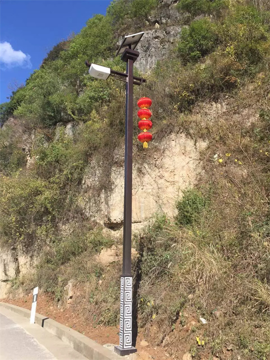 商洛市柞水县溶洞专线650套6米仿古咖啡色太阳能路灯